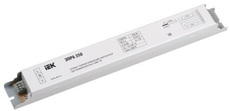 ЭПРА 258 для линейных ЛЛ Т8 | LLV258D-EBFL-2-58 | IEK
