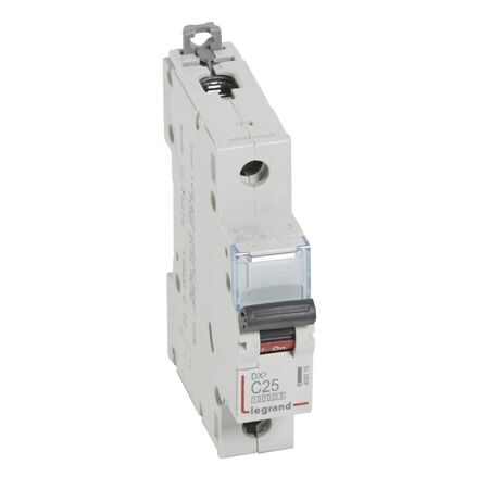 Выключатель автоматический однополюсный DX3 10000 25А C 16кА | 409116 | Legrand